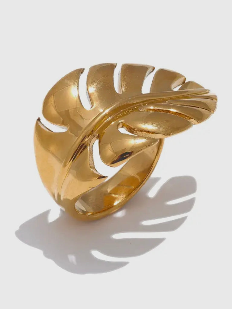 Verona Palm Leaf Ring
