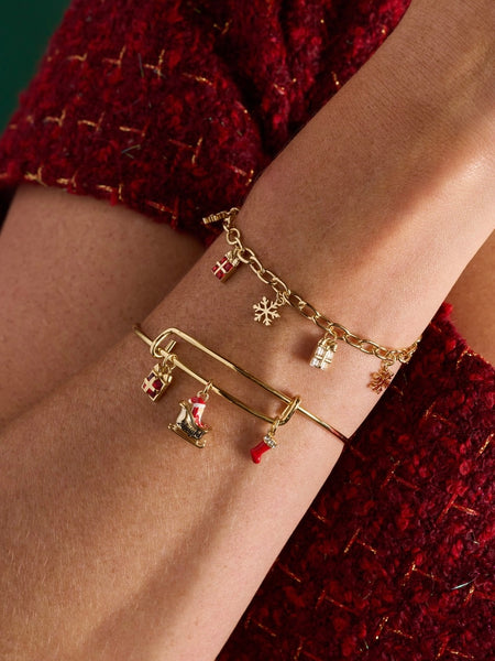 'Sleigh' Santa Slay Multi Charm Bangle
