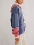Snug Bonnet Sweatshirt in Indigo