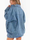 Carter Bomber Jacket in Ozone Indigo