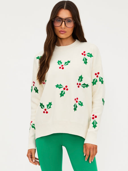 Callie Sweater in Frosted Holly