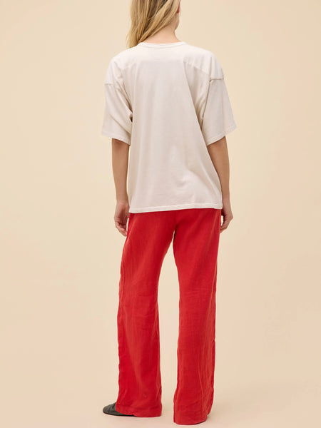 Chicago Skyline Oversized Jersey in Dirty White