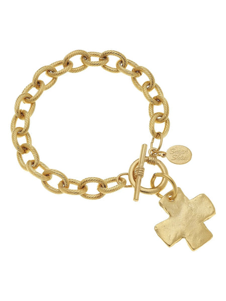 Cross Toggle Bracelet