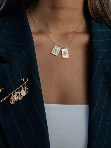 Our Lady And Sacred Heart Necklace