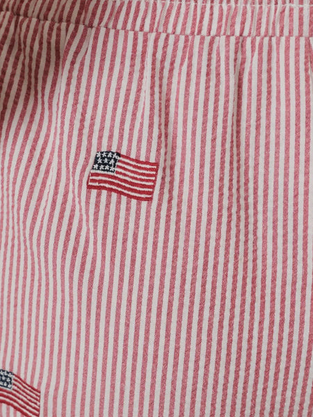 Stars & Stripes Shorts in Red