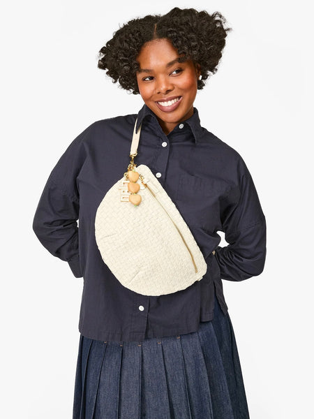 Grande Fanny in Cream Woven Checker