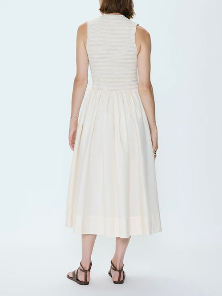 Gladys Dress in Oyster Shell