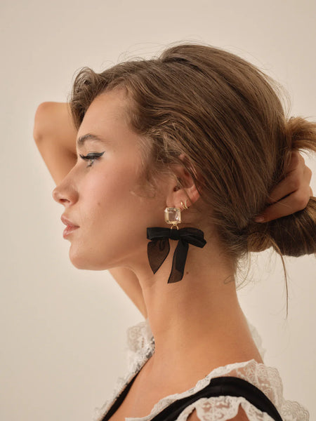 Margaux Earrings in Black