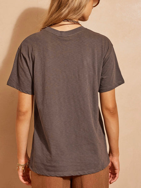 Island Thunder Tee in Charcoal