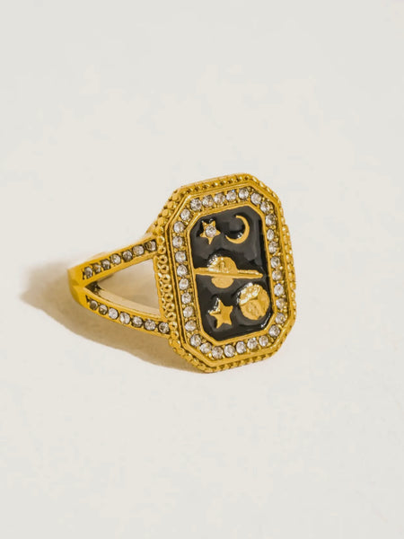 Lulora Statement Ring in Black