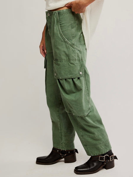 Brentwood Slouch Pants in Aged Green