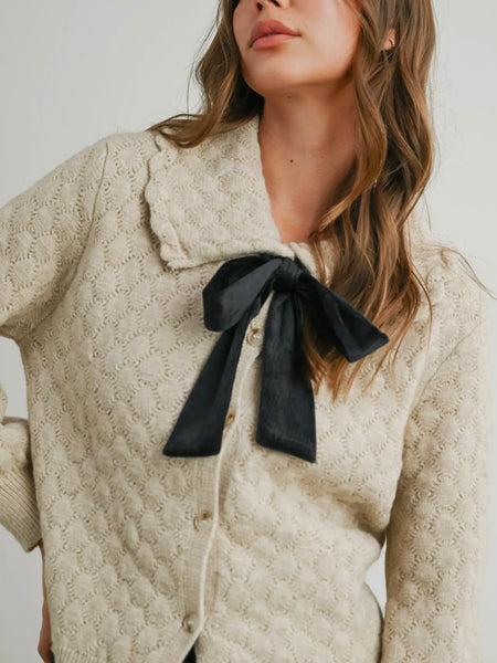 Best Bows Sweater in Ivory