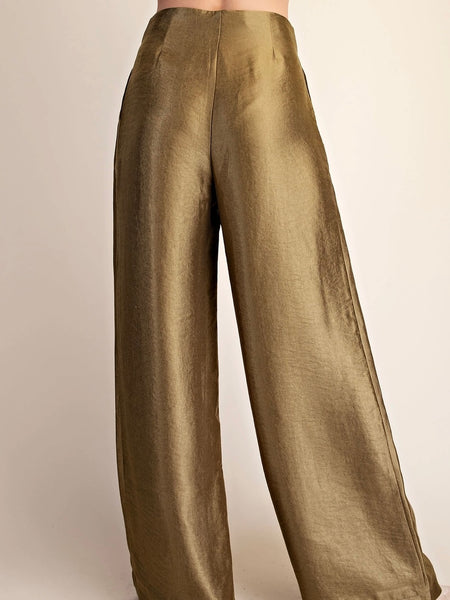Pedal To The Metal(lic) Pant in Olive