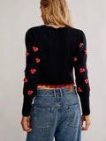 Nonna Sweater in Midnight Bloom Combo