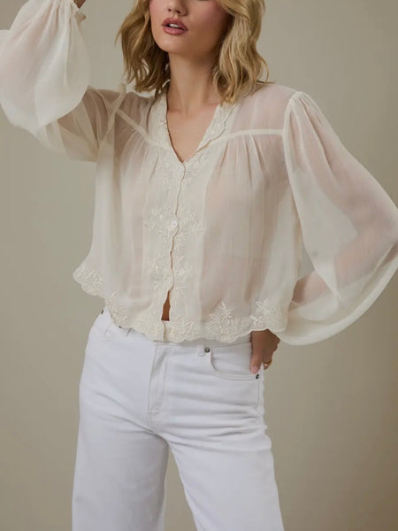 Light & Airy Blouse in White