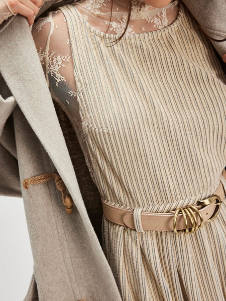 Rori Leather Belt in Cream