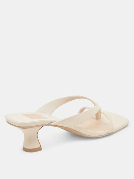 Brevel Heeled Sandal in Bone