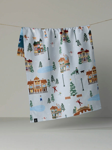 Holiday Nostalgia Luxe Kitchen Towel