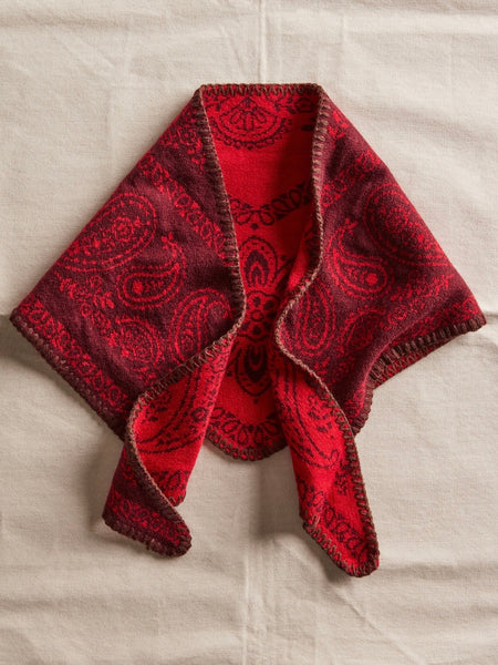 Carmen Knitted Triangle in Wine