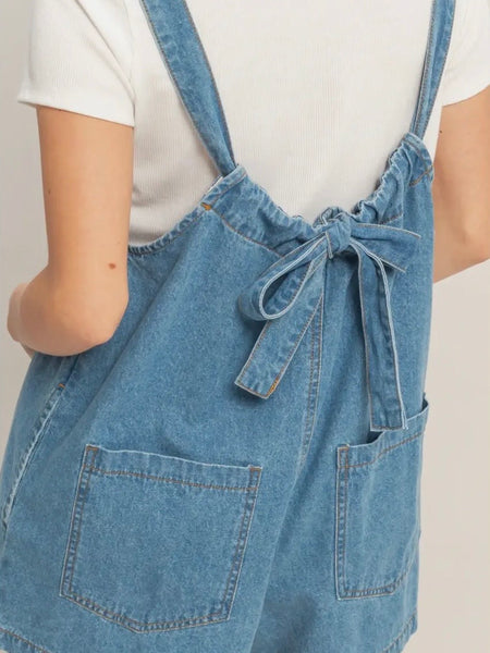 Randi Romper in Denim