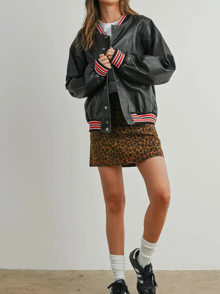 End Game Bomber in Black & Red