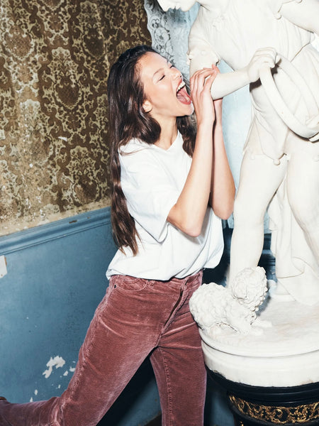 Eastcoast Flare in Rosewood Cord