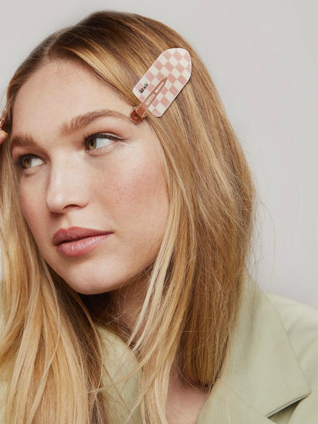 Recycled Plastic XL Creaseless Clips 2pc in Terracotta