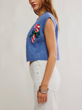 Be Merry Sweater in Blissful Blue Combo