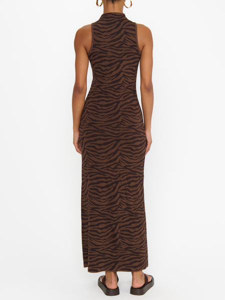 Shauna Maxi Dress in Wild Tiger Knit