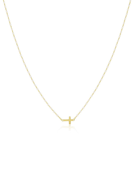 Elsa Slide Cross Necklace