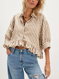 Bailey Stripe Shirt in Neutral Combo