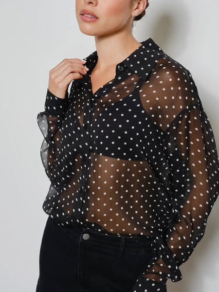 Doting On You Blouse in Black
