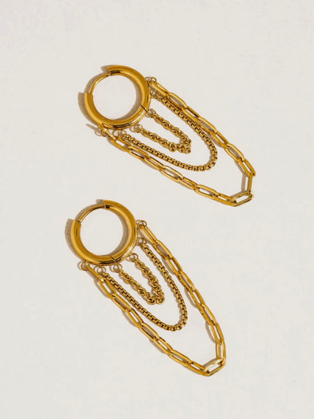 Vianne Multi Chain Drop Earrings