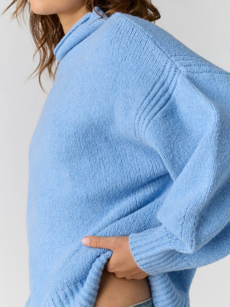 Beaumont Tunic in Powder Blue Melange