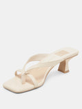 Brevel Heeled Sandal in Bone