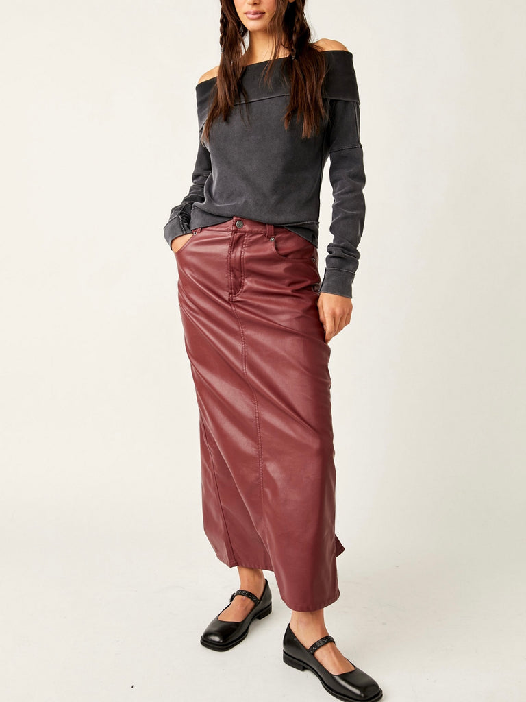 City Slicker Vegan Maxi in Red Jasper