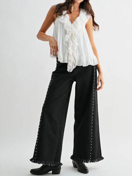 In Outer Lace Blouse in Ivory