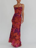 Harvest Moon Maxi Dress in Dark Rose