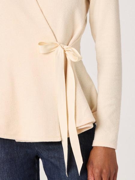 Dayna Wrap Top in Vanilla