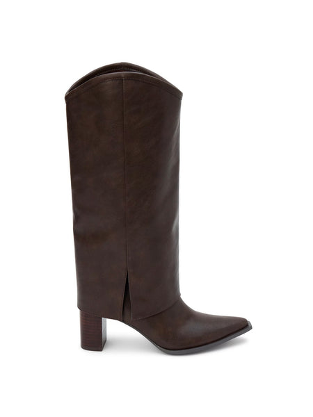 Walker Foldover Boot in Coffee