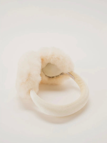 Chloe Velvet Earmuff in Cream