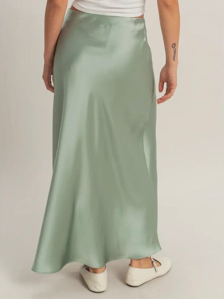To The Maxi Skirt in Sage