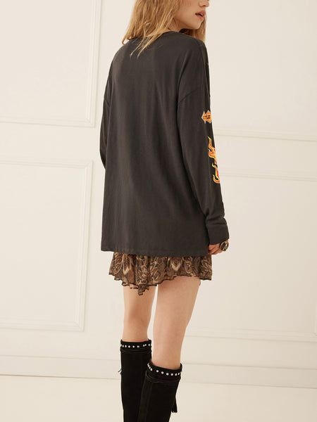 Pajarito Long Sleeve Tee in Charcoal