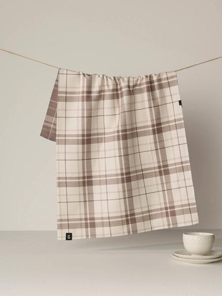 Oat Plaid Luxe Kitchen Towel