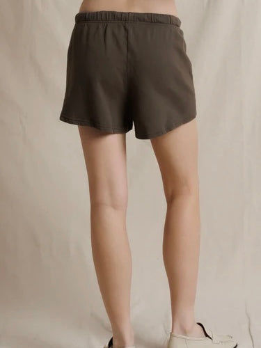 Layla French Terry Shorts in Dark Olive