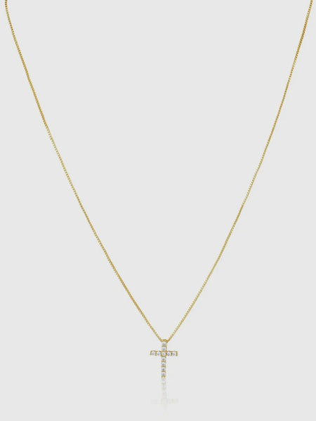 Raya CZ Cross Necklace