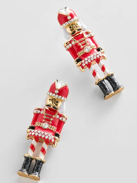 Marching On Nutcracker Earrings