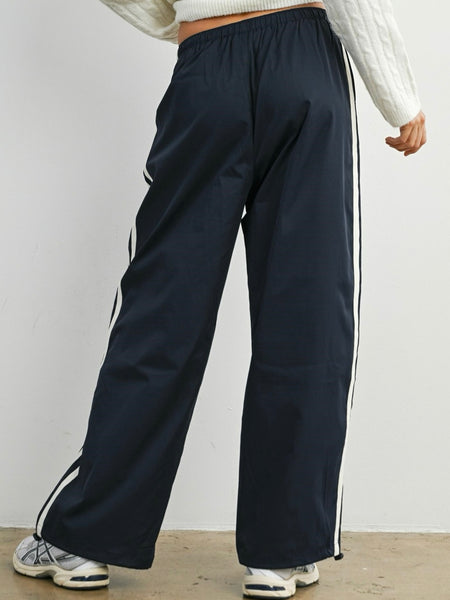Down To Earth Stripe Pant in Navy