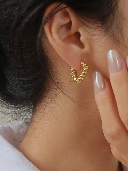 Prudence Heart Earrings