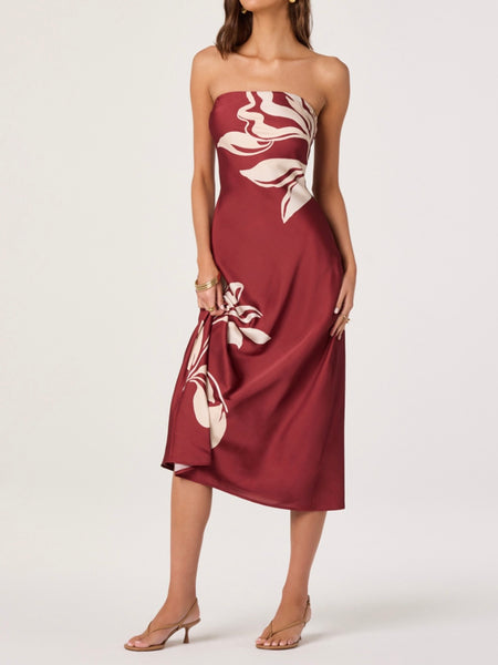 Annabeth Dress in Brown Floral